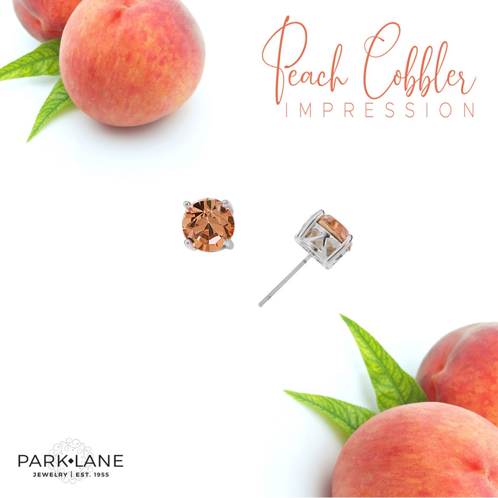 Peach Cobbler Impression Earrings 26$